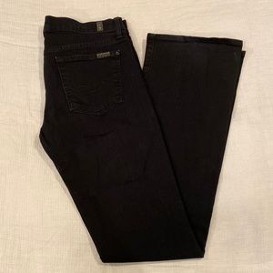 7 For All Mankind Bootcut Black Denim size 29